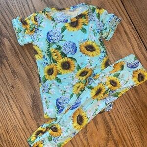 Posh peanut short sleeve Jammie set